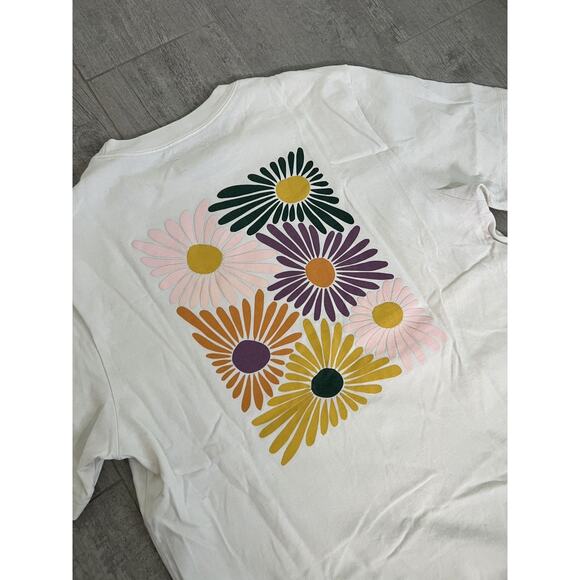 Aimé Leon Dore Daisy Graphic Tee - XS - Coconut Milk - Picture 4 of 7